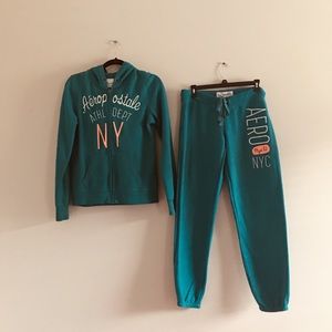 AÉROPOSTALE WOMEN’S BLUE  JOGGING SUIT